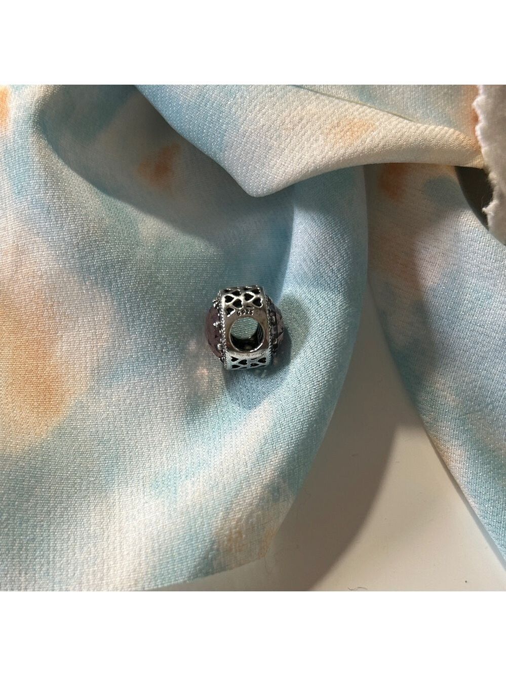 Pandora Purple and Silver Bracelet Charm - Picture 4 of 5
